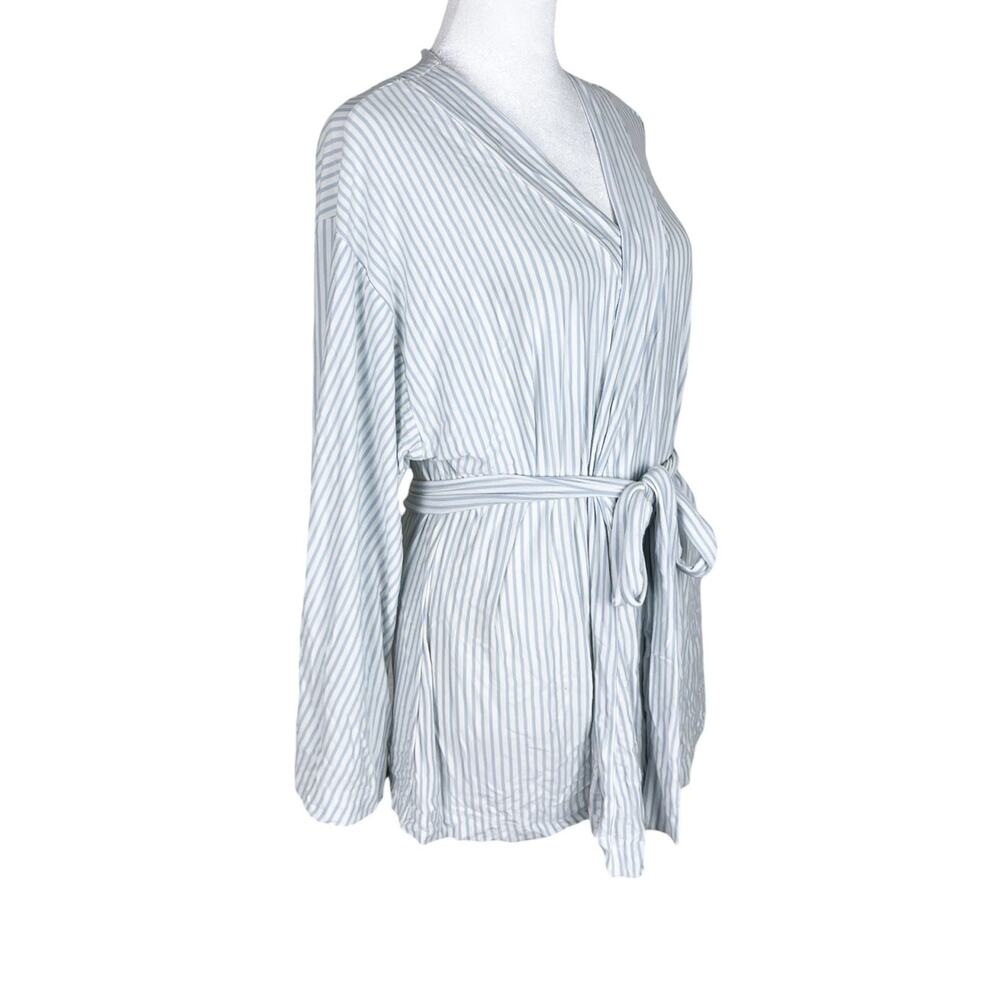 LAKE Dream Modal Kimono Pajama Top in Fog Luxury Sleep Loungewear Size Medium - Picture 3 of 7